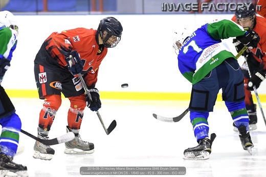 2019-09-20 Hockey Milano Bears-Chiavenna 0646 Bryan Suevo